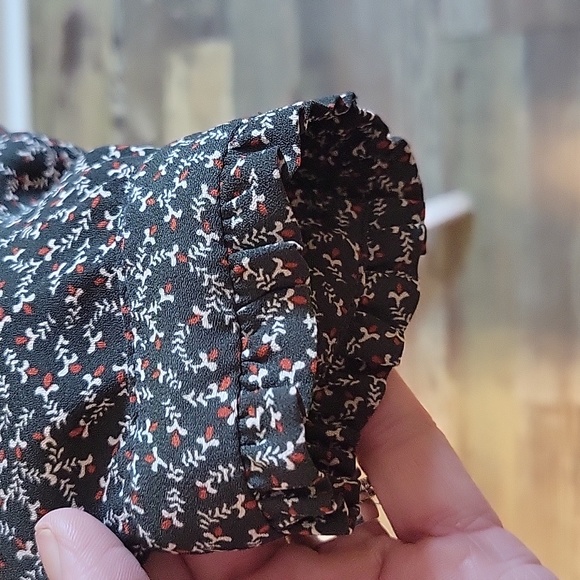 Loft Blouse‎ Grey Longsleeve Womens Small - Picture 5 of 8